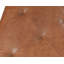 Banc repose-pieds de rangement rectangulaire en similicuir 35 po avec roulettes-15541553