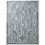 Tapis gris à motif de chaînettes ivoire Abani-338453668