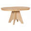 Table de salle à manger extensible vintage pour 4 à 6 personnes avec finition vieillie et pieds croisés robustes-1354512291