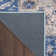 Lietz Machine Washable Persian Denim Area Rug in Blue/Gray/Beige
