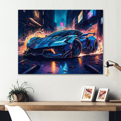 " Blue And Black Exotic Car Velocity II "
