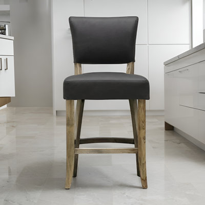 Tabouret de comptoir rembourré Ellea