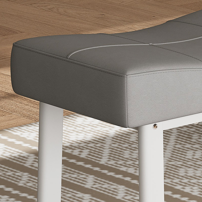 Counter Stool, White, Grey