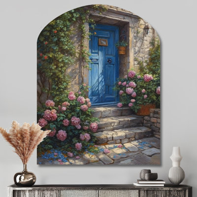 Ilana - décoration murale asymétrique en métal avec porte de ferme
