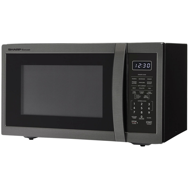 1.4 cuft 1100W Countertop Microwave in Black