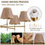 Luminaire suspendu industriel industriel à 6 lumières Boho Rattan Chandelier