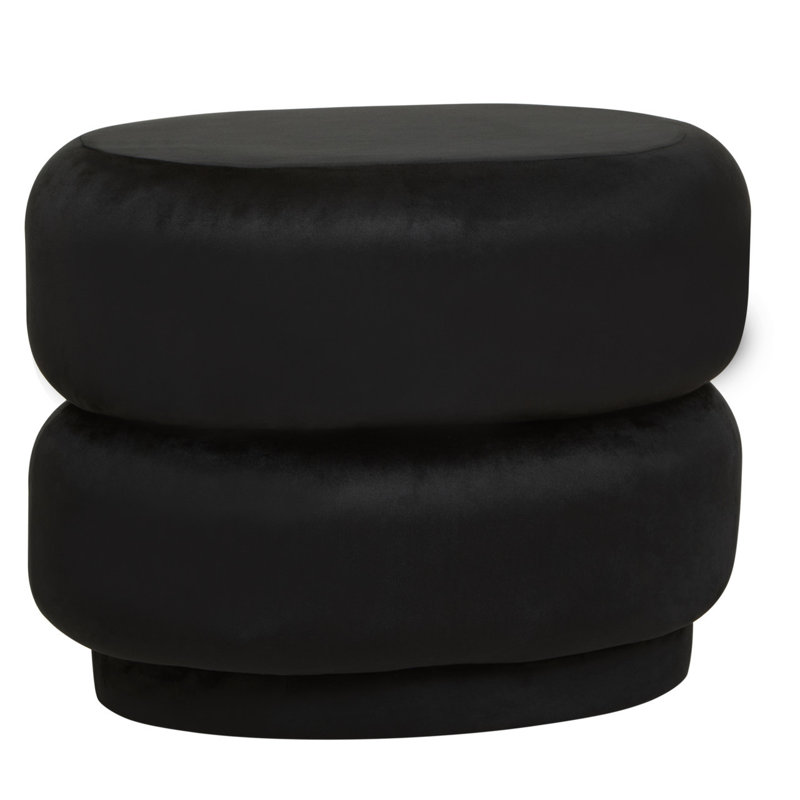 Manufactured Wood Accent Stool, Black