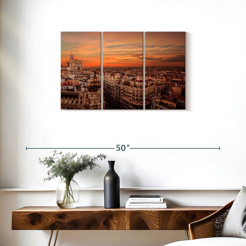 Sireci Madrid Sunset, 20" H x 33" W