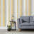 Freya Yellow Washed Stripe Wallpaper