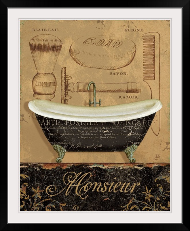 «Endsley Bain de Monsieur» par Daphne Brissonnet, impression, H 48 po x l 38 po x P 1,5 po, Toile