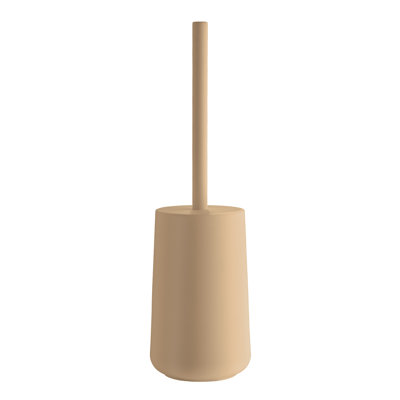 Freestanding toilet brush with built in lid on the handle 