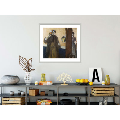 At the Milliner's by Edgar Degas -Framed Giclee Print