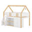 Lit mezzanine bas avec lumières DEL, lit mezzanine en bois-122644487