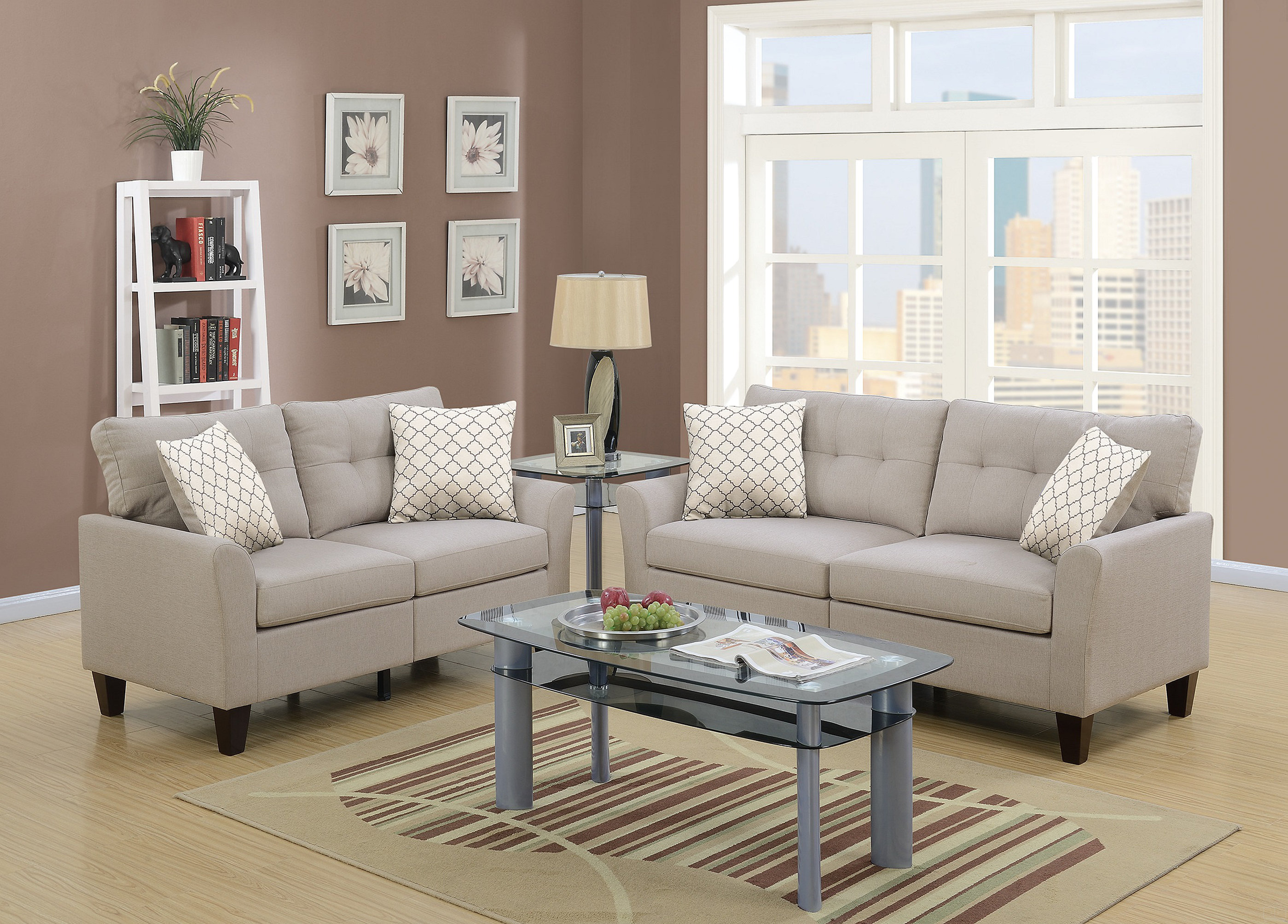 Latitude Run® Living Room Furniture 2Pc Sofa Set Sofa And Loveseat ...