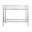 Lit superposé simple au-dessus d'un lit simple en métal argenté pour les petites chambres d'enfant, style moderne peu encombrant