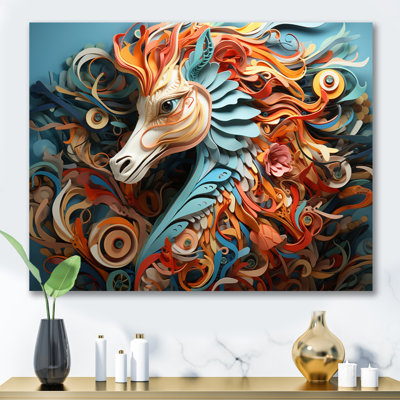 " Mystical Seahorse Geometric II "