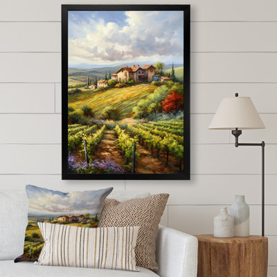 «Vineyard Charm», impression sur toile