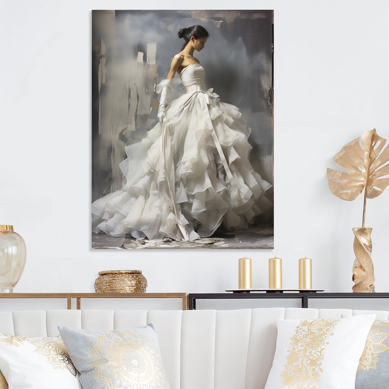 «Gray Modern Ballet Dance Motion I», art mural mode en métal, H 32 po x l 16 po x P 1 po