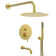 10" High-Pressure Wall Mount Rainfall Tub And Shower Faucet with Rough-in Valve