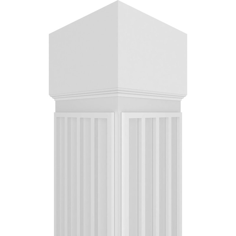 Colonne carrée Zion Custerman, H 120 po x l 11,625 po x P 11,625 po