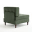 Fauteuil capitonné en velours côtelé-1283549082