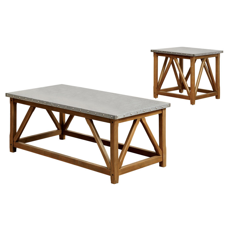 Ensemble de tables basses 2 pièces Danyah Aleah