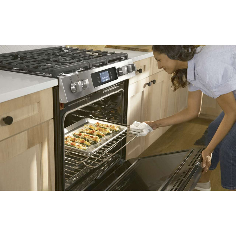 Cuisinière à gaz 30 po à convection totale Frigidaire Gallery, Argent argent