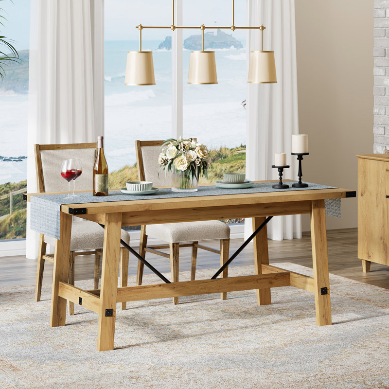 Lysiane Walnut Dining Table, Brown