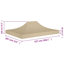 Avilla 4.3m x 2.9m Party Tent Roof-1908303233