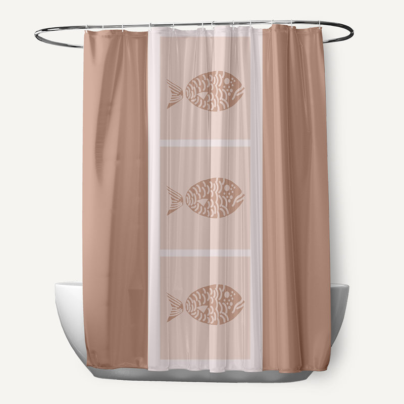 Rideau de douche simple, Mauve