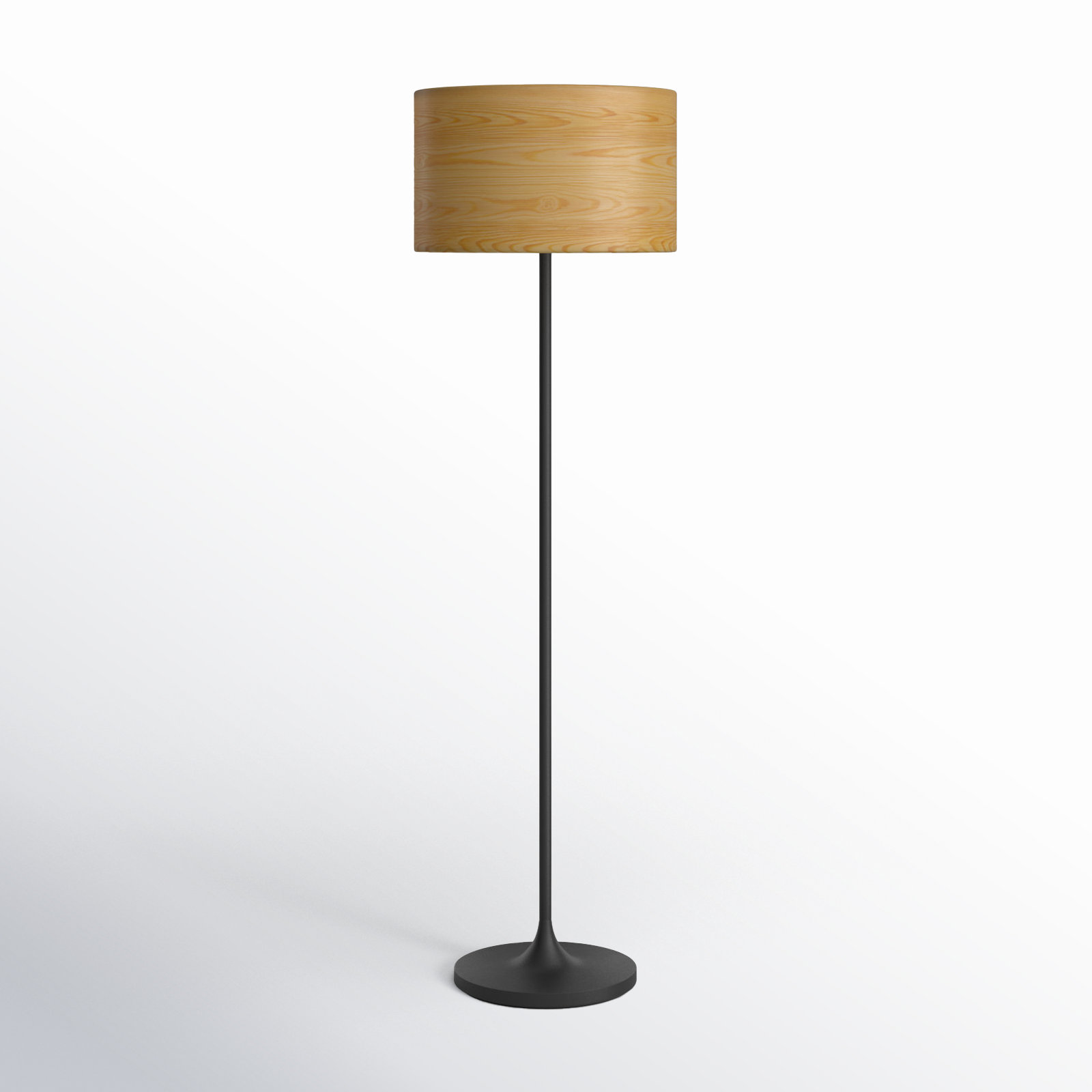 California 59.5'' Floor Lamp, Black, Beige