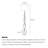 French Mid-Century Solid Wood & Fabric Floor Lamp