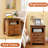 Rustic 18-Inch Nightstand With Charging Station, 2 Storage Drawers & Open Shelf-1874691609-1874691606