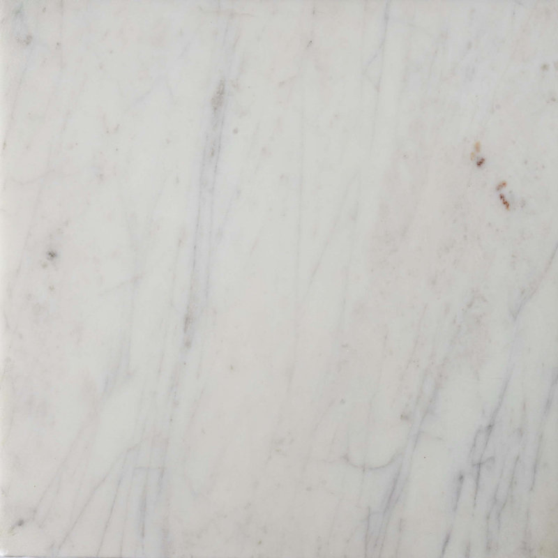 Osborne 36" Round White Marble Dining Table with Copper Base