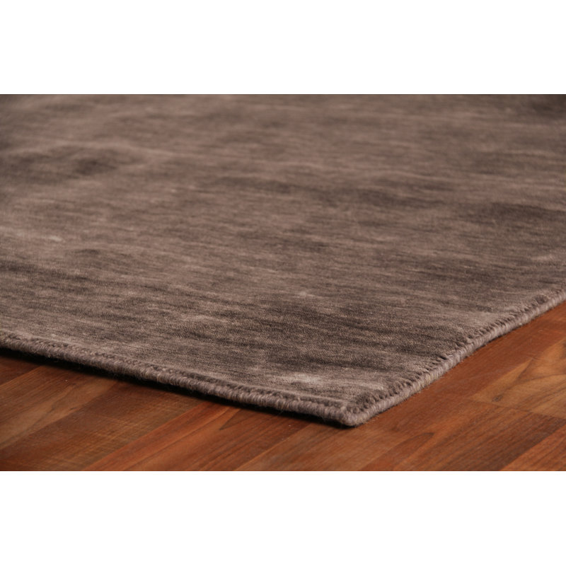 Dove Wool Area Rug in Light Charcoal, Rectangle 8' x 10'