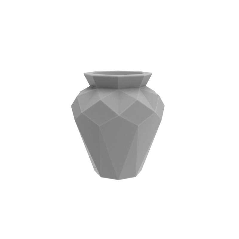 Origami - Hanami Planter, 31.5" H x 24.25" W x 24.25" D, Ice