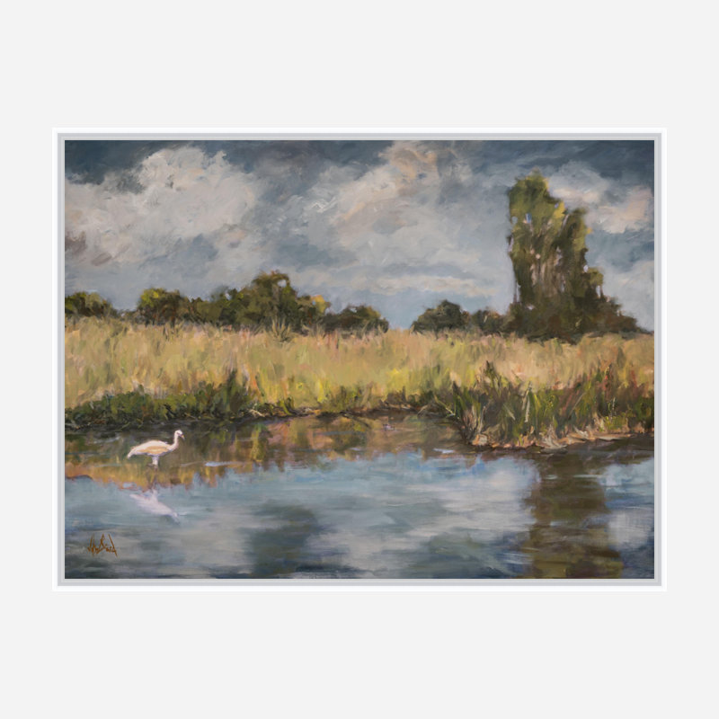 Intercoastal - Artist Enhanced Canvas Print, White Framed Canvas, 24" H x 30" W x 1.75" D