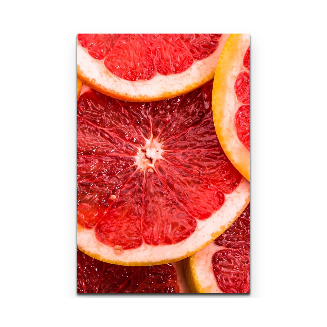 Leinwandbild Grapefruit – Nahaufnahme