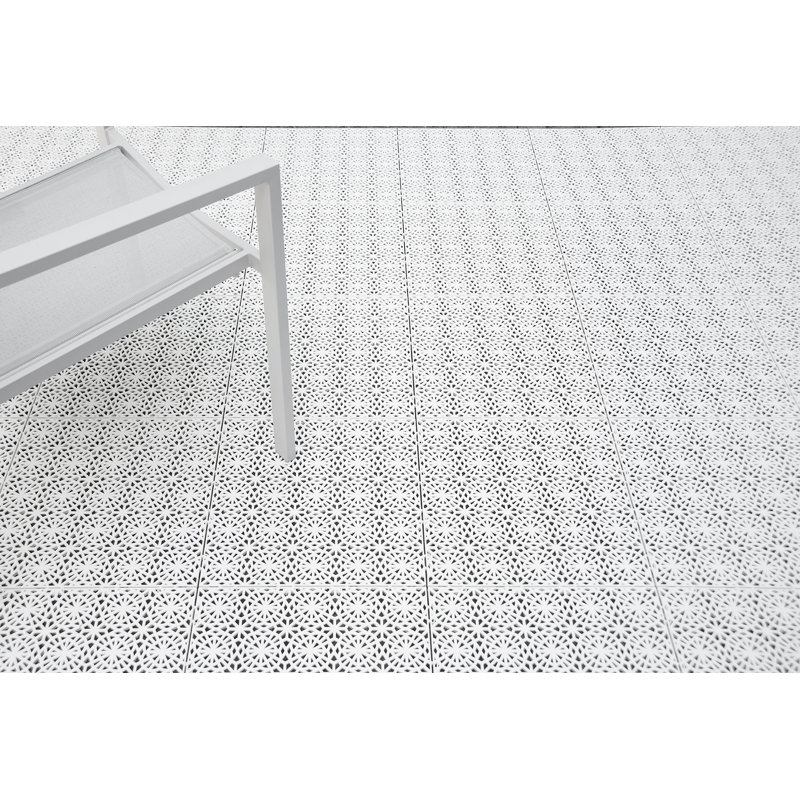 Carreaux de drain pour plancher de garage 14,9 "x 14,9" Bergo Unique