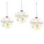 10cm Geometric Glass Bauble