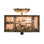 Deer At Lake 2 - Light Outdoor Semi Flush Mount