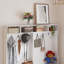 Organisateur de couloir blanc avec banc