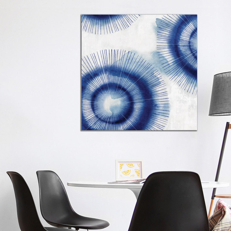 In The Blues I by Eva Watts - Wrapped Canvas Painting, 93.98 cm H x 93.98 cm W x 3.175 cm D