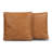 Dobla Throw Pillow Leather Front / Fabric Back