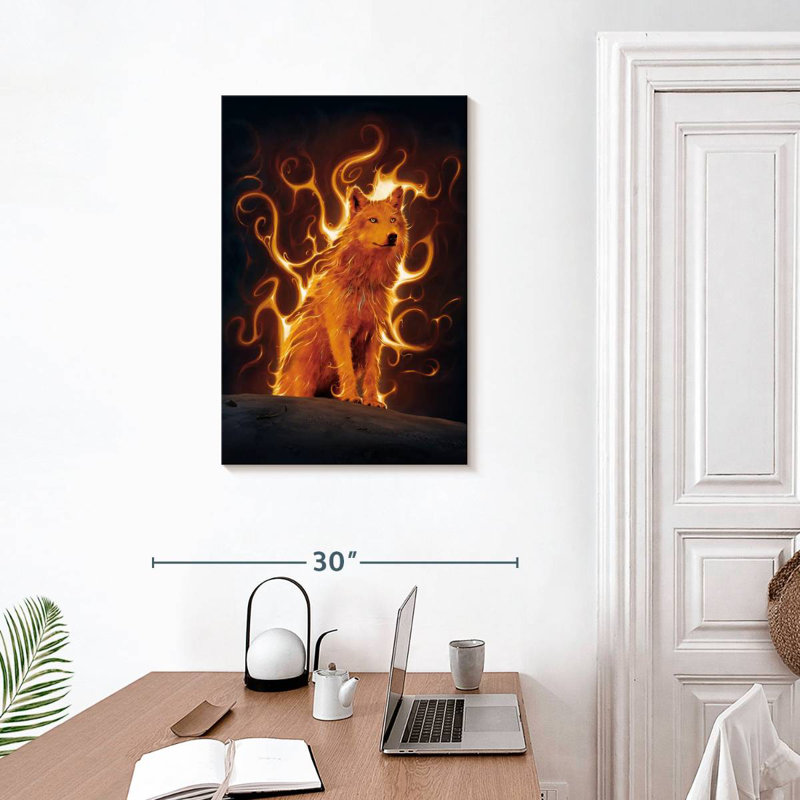 Brampt Phoenix Wolf, 30" H x 20" W