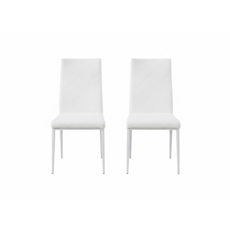 Ensemble de 2 chaises d'appoint Keziah, Blanc
