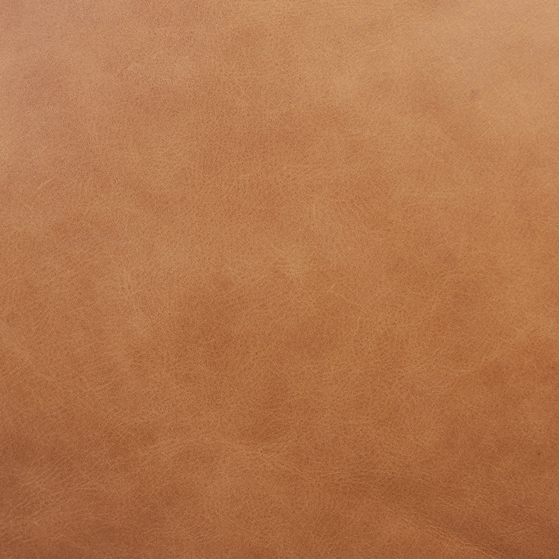 Repose-pieds en cuir italien Napa, Brun clair cognac
