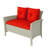 Kovac 4 - Person Patio Conversation Set with Cushions-66576540-28639636