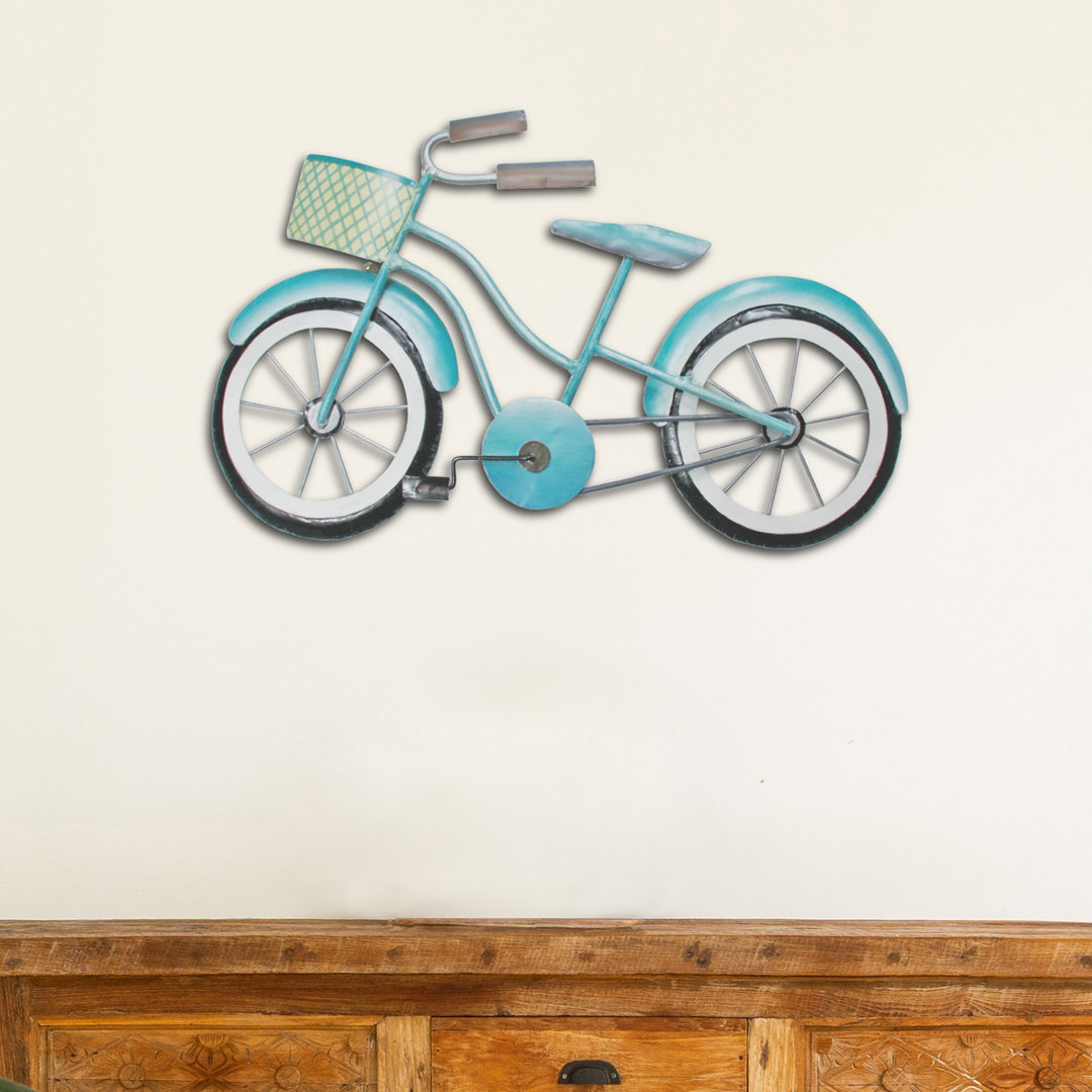 Beach Bike Metal Wall Décor Rosecliff Heights 
