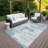 Machine Washable Indoor/Outdoor Kerwin ACN2372 Abstract Rug-1379886311